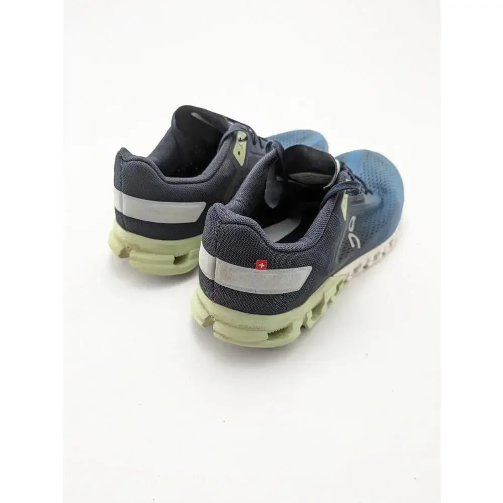 Mens On Cloudflow 3 Navy Blue Green Athletic Cloud Running Shoes 35.99034 Size 8 - Picture 4 of 7